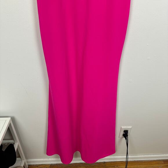 NWT Aqua Formal Womens Sweetheart Neckline Spaghetti Strap Hot Pink Maxi Dress 2 - Picture 5 of 10
